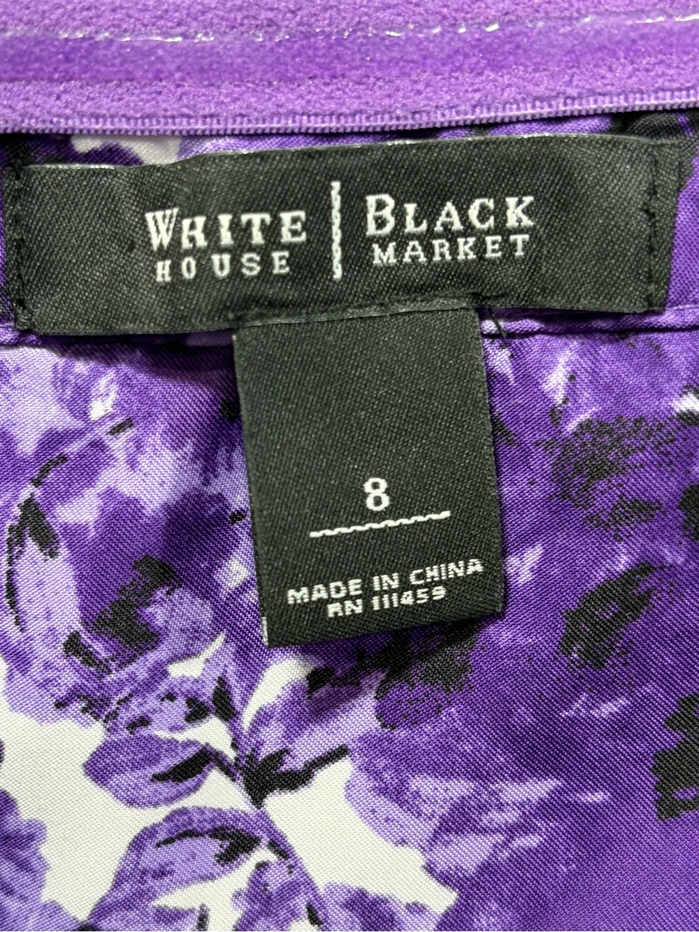 WHBM Strapless Purple Ruffled Party Dress (8) - Picture 4 of 8